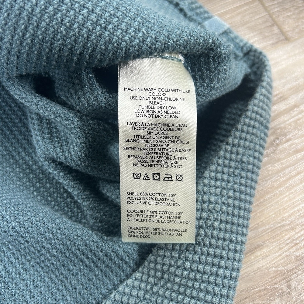 We The Free Teal Long Sleeve Waffle-Knit Top - Picture 10 of 14